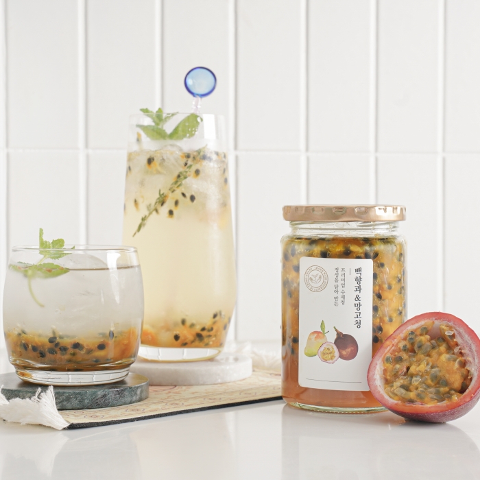 [꽃피우다] 백향과+망고 수제건강청 (1구) 500ml