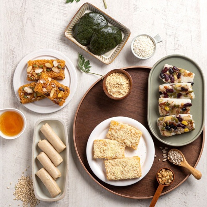 오복떡방앗간 쑥인절미,호박인절미,영양떡,현미가래떡,약밥,콩팥완두,호박설기...